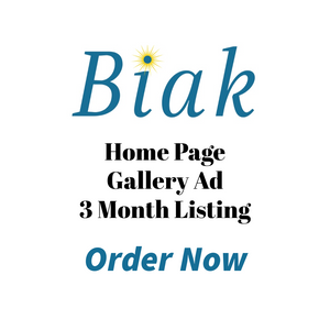 Biak's 3 Month Home Page Gallery Ad Listing