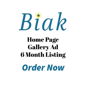 Biak's 6 Month Home Page Gallery Ad Listing