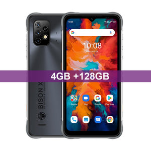 UMIDIGI BISON X10 IP68 Rugged Android Smartphone NFC 4GB 64GB Helio P60 Octa Core 6.53" HD+ 20MP Triple Camera 6150mAh Cellular