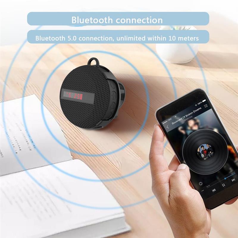 Portable Bluetooth Speaker for Motorcycle Wireless Bicycle Speaker with Loud Sound Bluetooth 5.0 IP65 Waterproof Outdoor Speaker