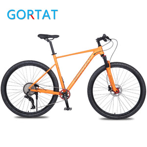 GORTAT 21 Inch Frame Aluminum Alloy Mountain Bike 10-Speed Bicycle Double Oil Brake Front &amp; Rear Quick Release Lmitation Carbon