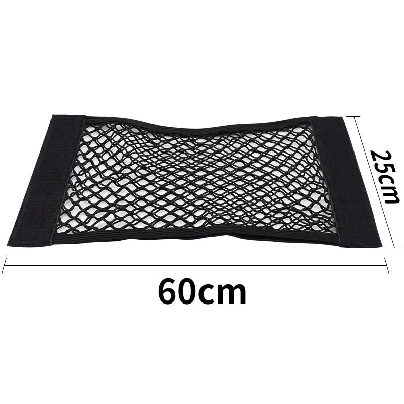 Car Accessories Organizer Car Trunk Net Nylon SUV Auto Cargo Storage Mesh Holder Universal Automotive Luggage Bag Travel Pockets