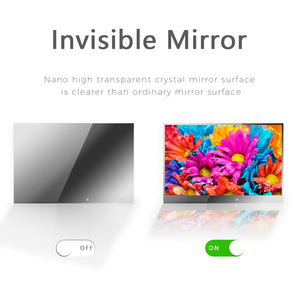 Souria 22" Smart Mirror TV Waterproof for Bathroom Shower Android WiFi Television DVB ATSC Magic Vanishing Mirror