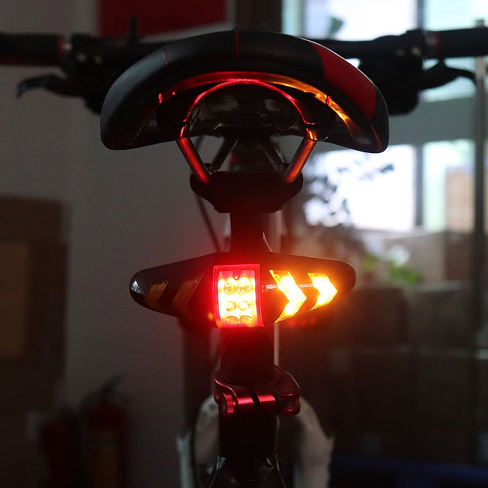 Rear Lamp Smart Bike Wireless Remote Turn Signal Lights Bicycle LED Taillight Easily Installation Personal Bicycle Parts