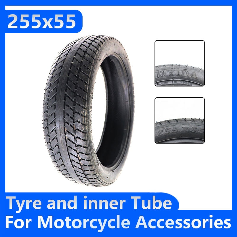 Free shipping 10 Inch 255x55 Inner and Outer Tyre 255*55 Pneumatic Tire for Children's Tricycle, Baby Carriage Accessories