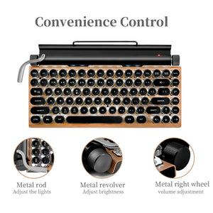 Mechanical Keyboard Wireless Bluetooth keyboards Dot retro Office Computer Keyboard 83 keys Gaming keyboards For PC Laptop