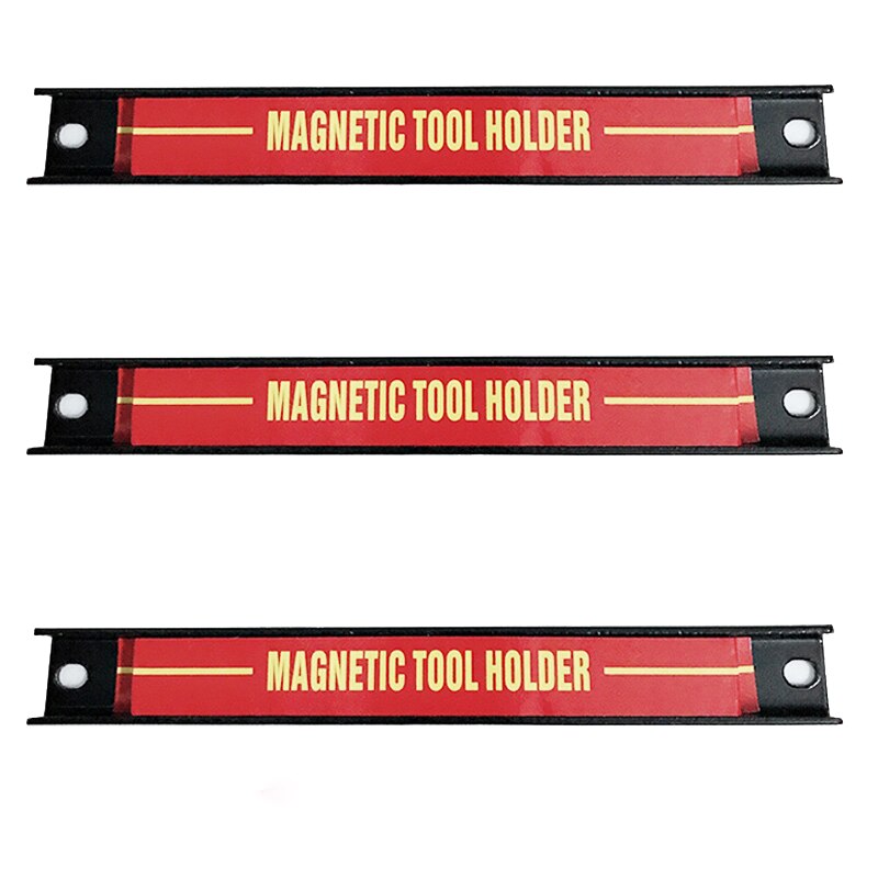 8" 12" 18"  Magnetic Tool Holder Strong Metal Magnet Heavy Duty Wall Holder Strip for Screwdriver Wrench Organizer Storage