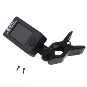 Guitar Tuner Digital Clip-On Tone Tuner for Electric Urikri Bass Violin Universal 360 Degree Rotatable Sensitive Built-in Batter