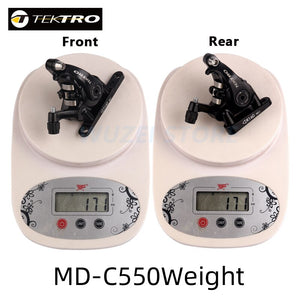 TEKTRO MD-C550 C510 Road Bike Dual Piston cable Caliper Front/Rear Aluminum Alloy Mechanical Disc Double Brakes Bicycle parts