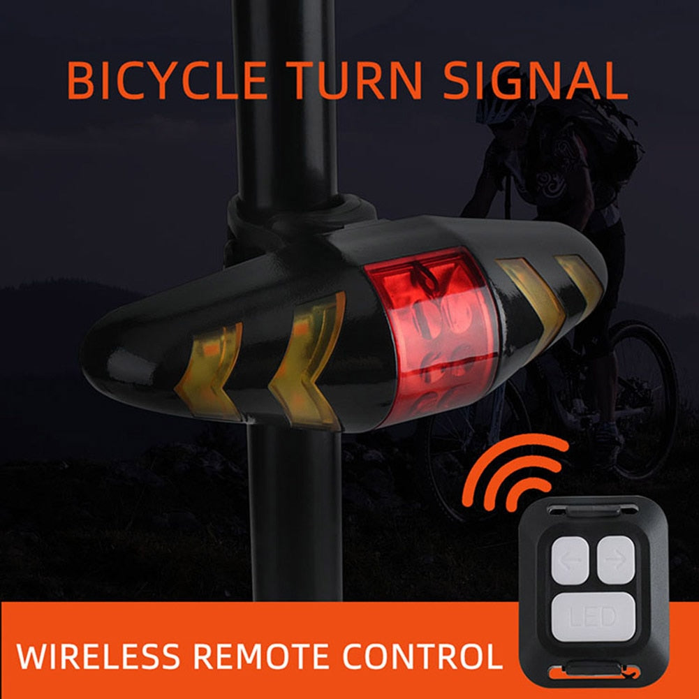 Rear Lamp Smart Bike Wireless Remote Turn Signal Lights Bicycle LED Taillight Easily Installation Personal Bicycle Parts