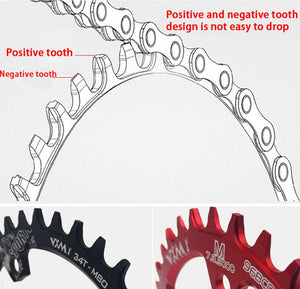 VXM Round Oval 96BCD Chainring MTB Mountain BCD 96 bike 30T 32T 34T 36T 38T crankset Tooth plate Parts for M7000 M8000 M9000