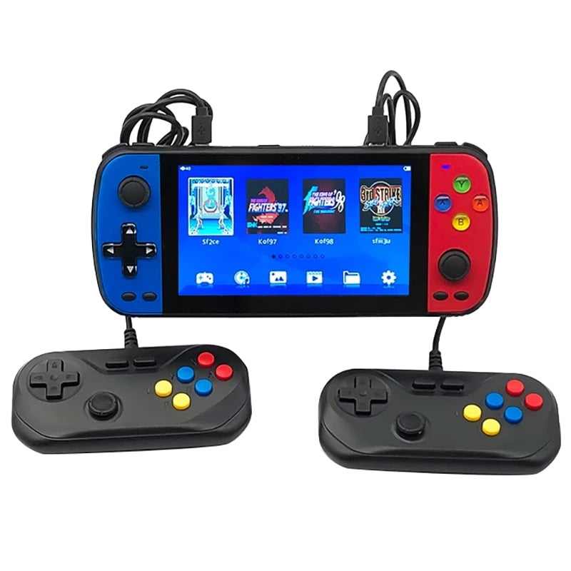 Handheld Video Game Console Retro Video Game Console 5.1 Inch HD Screen Handheld Portable Game Console PS5000 Double Retro Game