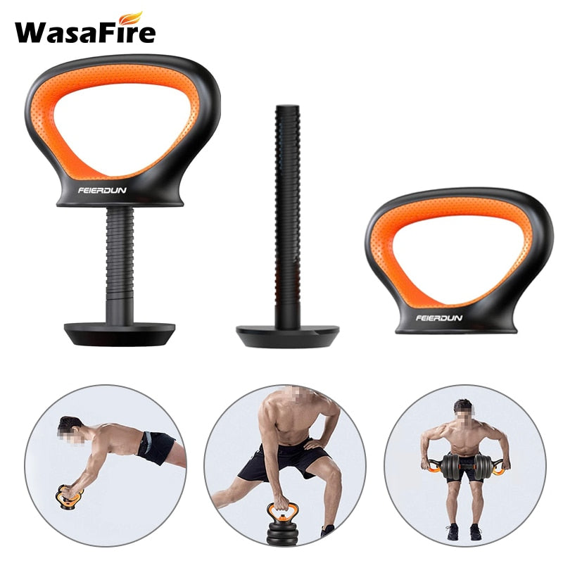 Adjustable Fitness Kettlebell Handle For Use With Weight Plates Home Gym Workout Comfortable Kettle Bell Grip Dumbbell Equipment