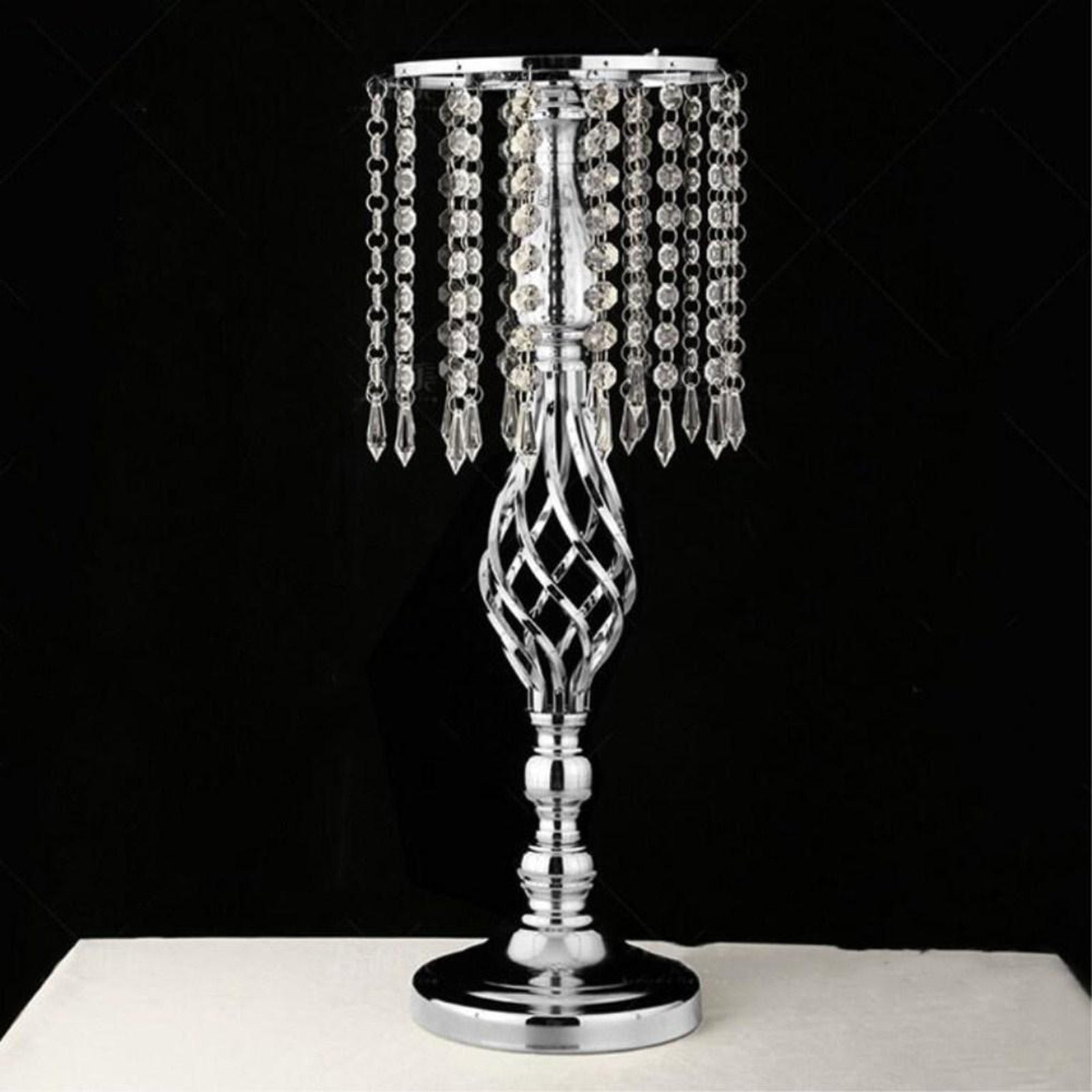 Votive Candle Stand Decor Pillar Candle Holder Flower Vase Stand Tall Candlestick Home Party Birthday Wedding Dinner Table Decor