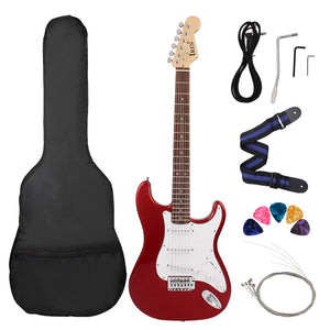 39 Inch ST Electric Guitar 6 String 21 Frets Basswood Body Electric Guitar With Speaker Necessary Guitar Parts & Accessories