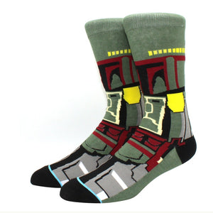 Star Wars Movie Stockings Master Yoda R2-D2 Cosplay Socks Wookiee Jedi Knight Novelty Men&#39;s Women&#39;s Socks Spring Autumn Winter