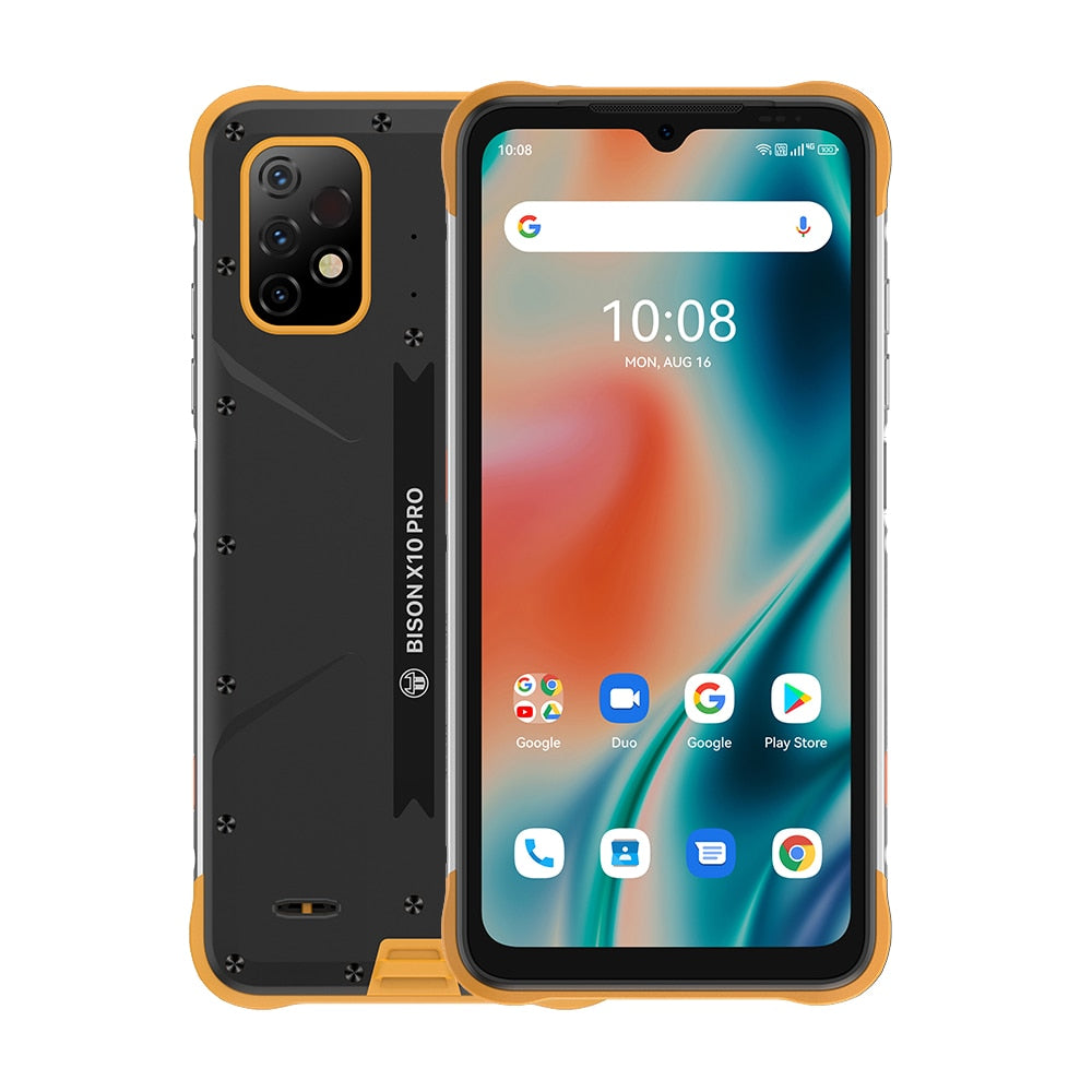 UMIDIGI BISON X10 X10 Pro Global Version Smartphone NFC IP68 Cellphone 64GB/128GB Helio P60 20MP Triple Camera 6.53"HD+ 6150mAh