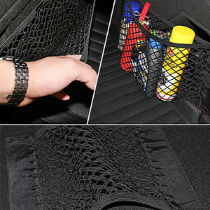 Car Accessories Organizer Car Trunk Net Nylon SUV Auto Cargo Storage Mesh Holder Universal Automotive Luggage Bag Travel Pockets