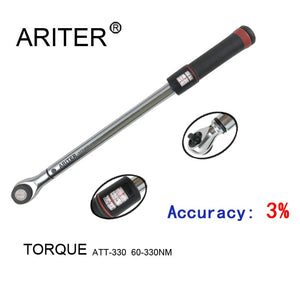 3% High-accuracy 1/4 3/8 1/2 preset click adjustable bicycle torque wrench bike car repair 2-330N.m two units window display