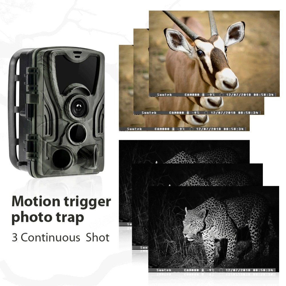 Hunting Camera Trail Cameras 20MP 1080P  Night Vision Photo Trap  HC801A Wireless Wildlife Surveillance Tracking