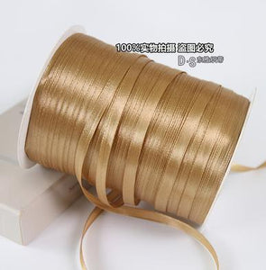 500Meters/Roll Single Face 6MM(1/4") Polyester Ribbon Chrismas Wedding Decoration Gift Wrap Satin Fabric Ribbons DIY Accessories