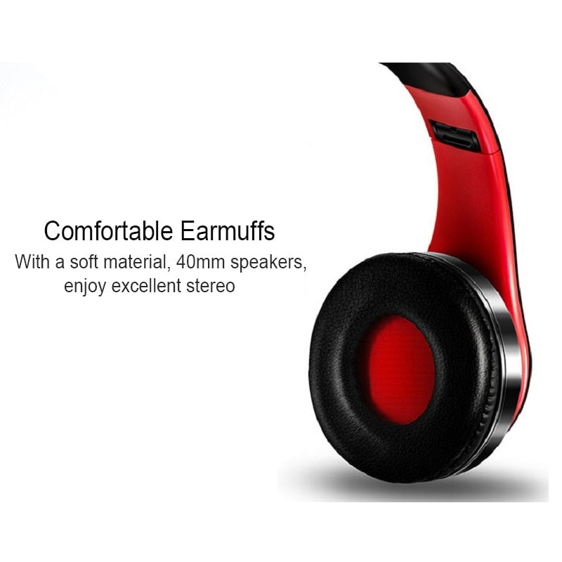 TOPROAD Wireless Bluetooth Headphone Stereo Headset Music Head Over Earphone with Mic for Iphone