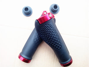 Rubber Bike Handlebar Grip Anti-Skid Ergonomic Mountain MTB Cycling Parts Bicycle Grips Black Gold Red Blue