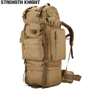 70L Large Capacity Men Backpack Military Backpack High Quality Waterproof Nylon Backpacks Men's Military Waterproof Travel Bag