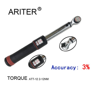 3% High-accuracy 1/4 3/8 1/2 preset click adjustable bicycle torque wrench bike car repair 2-330N.m two units window display