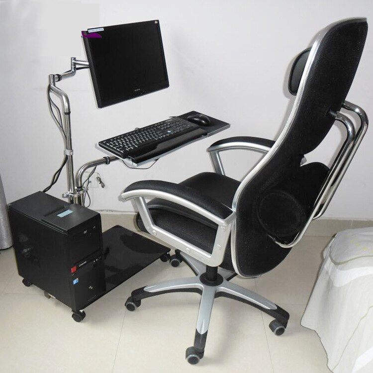 OK610 Bedside Moving Laptop Stand Adjustable Sofa Computer Monitor Holder Mount +Keyboard Holder Rotating Laptop Table Lapdesks