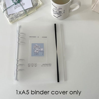 SKYSONIC A5 Binder Storage Collect Book Korea Idol Photo Organizer Journal Diary Agenda Planner Bullet Cover School Stationery