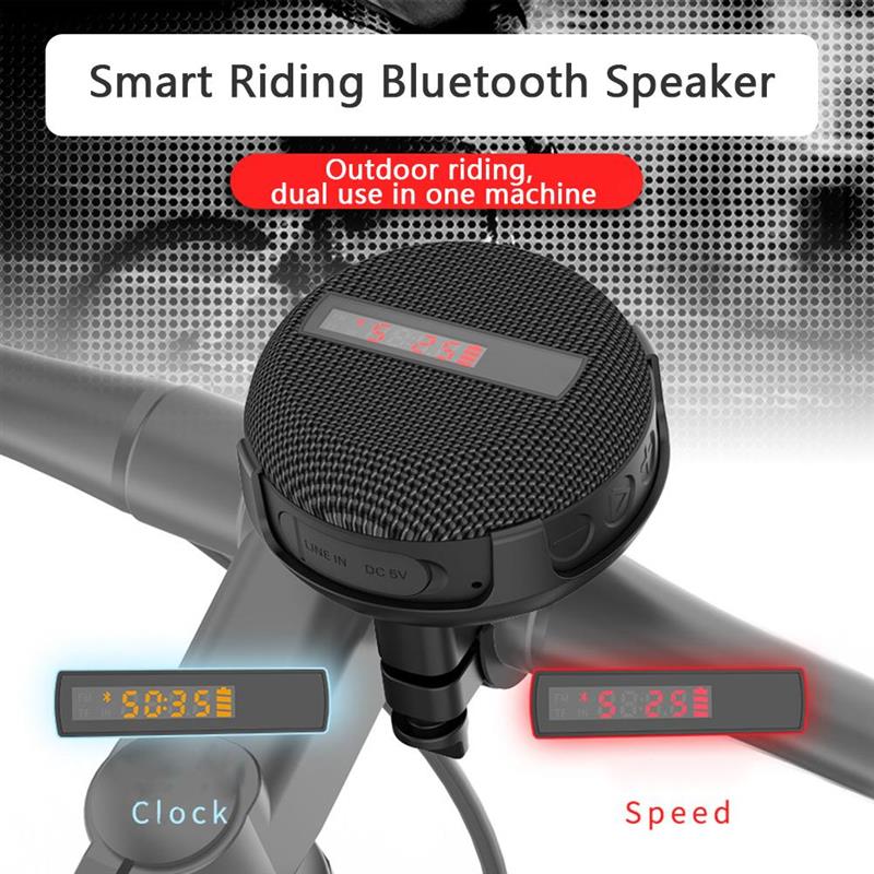 Portable Bluetooth Speaker for Motorcycle Wireless Bicycle Speaker with Loud Sound Bluetooth 5.0 IP65 Waterproof Outdoor Speaker