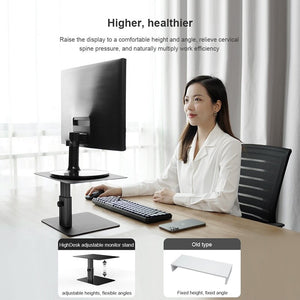 NILLKIN Monitor Stand Adjustable Holder Metal Monitor Stand for Desktop Riser Computer Dock Base Bracket monitor base