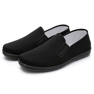 Classic cloth shoes men's black-soled military shoes single-sided non-slip wear-resistant black casual shoes lightweight flat s