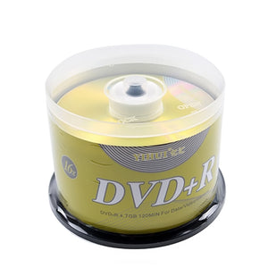 50PCS DVD Drives Blank DVD+R CD Disk 4.7GB 16X Bluray Write Once Data Storage Empty DVD Discs Recordable Media Compact