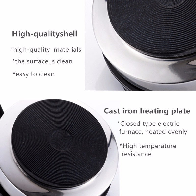 500W Mini Electric Stove Hot Plate Cooking Plate Multifunction Coffee Tea Heater Home Appliance Hot Plates for Kitchen