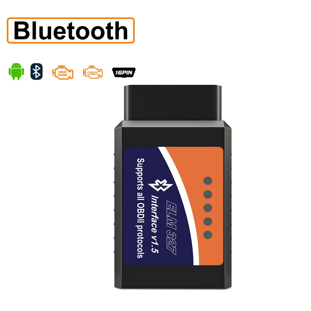 ELM327 OBD2 Scanner Forscan ELM 327 USB v1.5/v2.1 Bluetooth Code Reader Auto Diagnostic Scanner Tool Made for Automotive