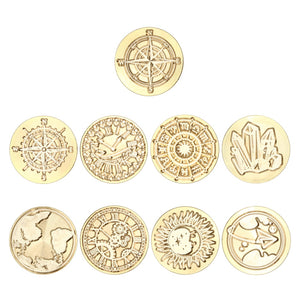 Wax Seal Stamp Vintage Round Antique Sealing Invitations DIY Envelope Hobby Tools Dedicated Replace Copper Head