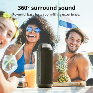 Original Tronsmart Element T6 25W Portable Bluetooth Speaker with 360° Stereo Sound and Built-in Microphone