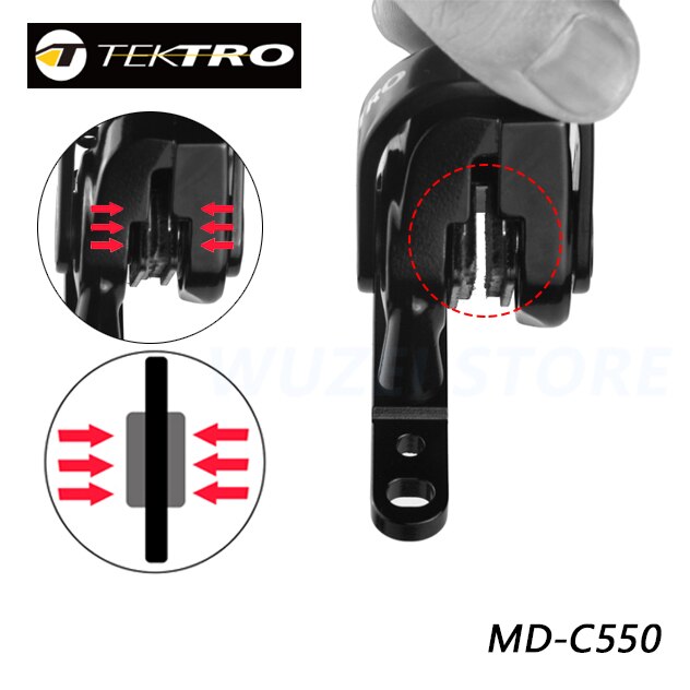 TEKTRO MD-C550 C510 Road Bike Dual Piston cable Caliper Front/Rear Aluminum Alloy Mechanical Disc Double Brakes Bicycle parts