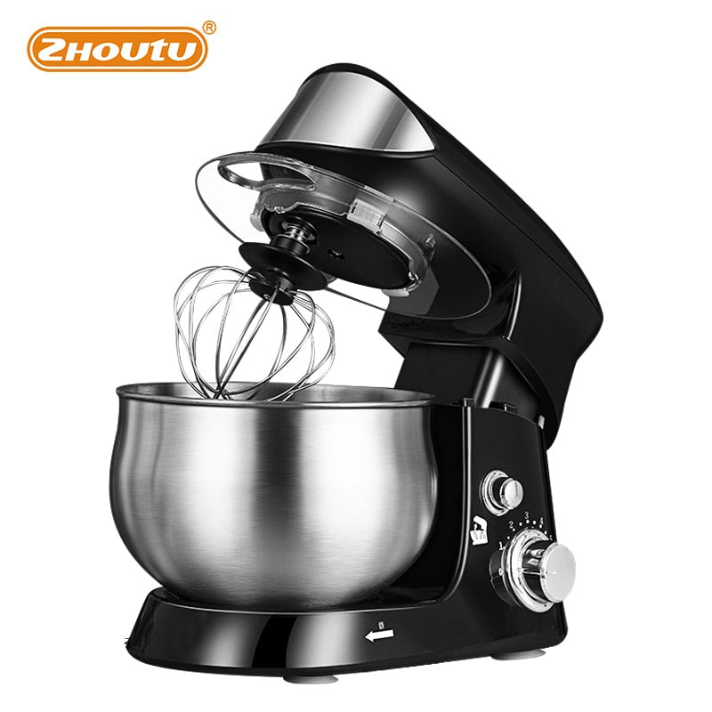 Zhoutu Planetary Mixer,Stand Mixer with Stainless Steel Bowl Electric Food Mixer Kitchen Appliances Dough Food Processor Machine