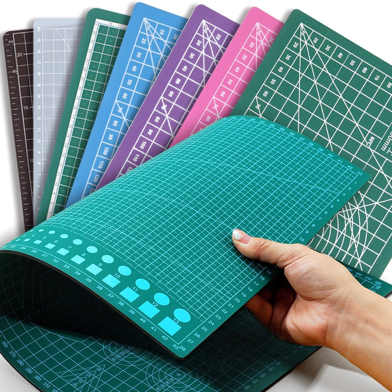 Professional Cutting Mat for Sewing Craft Hobby Scrapbooking Quilting Project, Self Healing Double-Sided Rotary Green Board Pad