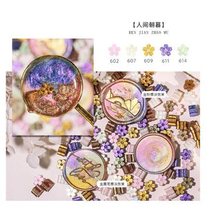 Mixed Glitter Sakura Wax Seal Stamp Beads DIY Cherry Blossom Sealing Bead Stamps Envelope Wedding Art Hobby Card Gift Invitation