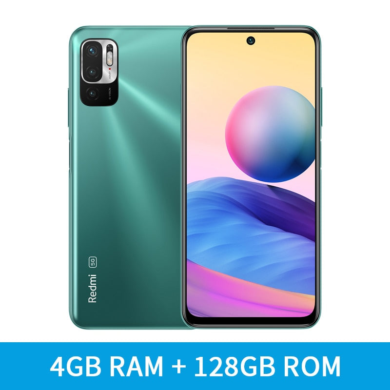 Global Version Xiaomi Redmi Note 10 5G NFC Mobile Phone 4GB RAM 64GB ROM/128GB ROM 90Hz 6.5" DotDisplay 7nm Processor 18W Charge