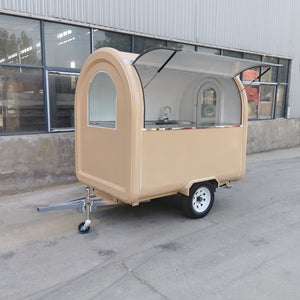 Mobile food truck 7.5ft dining car food trailer for europe vendors hotdog food cart