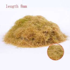 30g Miniature Scene Model Materia Turf Flock Lawn Nylon Grass Powder STATIC GRASS 3MM/ 5MM 8/MM Modeling Hobby Craft Accessory