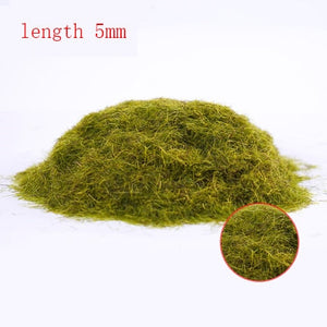 30g Miniature Scene Model Materia Turf Flock Lawn Nylon Grass Powder STATIC GRASS 3MM/ 5MM 8/MM Modeling Hobby Craft Accessory