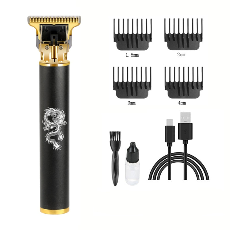 All Metal Vintage T9 Machine Women&#39;s Hair Clipper Hairdresser Professional Haircut Machine 0 Mm Nose and Ear Trimmer Finish Man