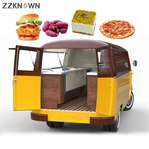 Street Fast Food Trucks Mobile Food Trailer for Sale Breakfast Snack Ice Cream Shop Kitchen Equipment