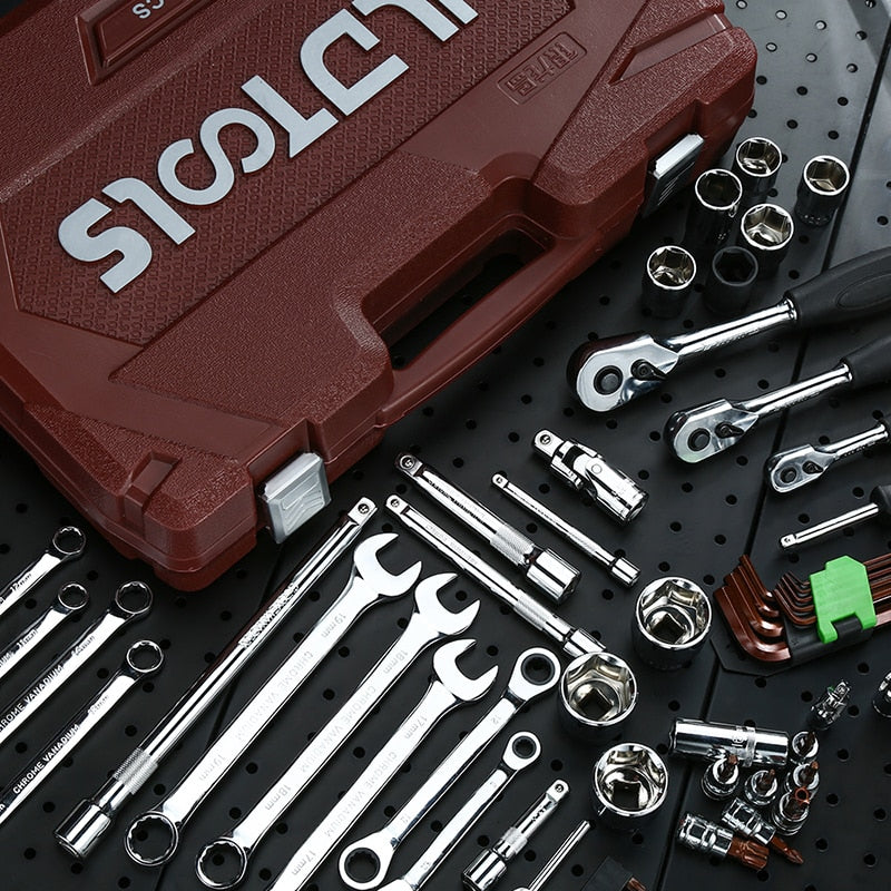 Socket Set Universal Car Repair Tool Ratchet Set Torque Wrench Combination Bit A Set Of Keys Multifunction DIY toos